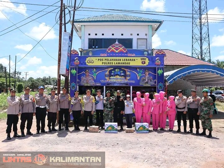 Kapolres Lamamdau Bersama Bhayangkari Gelar Kunjungan Dan Berikan