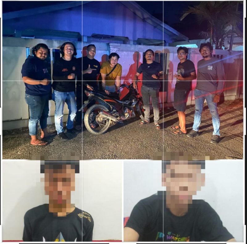 Tim Opsnal Unit Sat Reskrim Polres Barito Utara menangkap dua remaja yang masih berstatus pelajar Keduanya melakukan pencurian kendaraan bermotor dan kedua pelaku ARD dan YBR masih di bawah umur. (*/foto:ist)