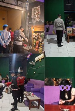 Polres Kobar Amankan Puluhan Dus Miras di Karaoke Depan Pasar Plagan Sambi