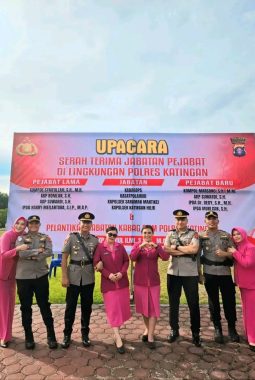 Rotasi Jabatan di Polres Katingan, Kapolres Pimpin Sertijab dan Pelantikan Kabag SDM Dan Kapolsek 