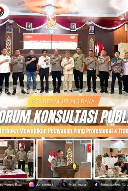 Polres Murung Raya Gelar Forum Konsultasi Publik 2026, Perkuat Layanan Transparan dan Percepat Transformasi Digital