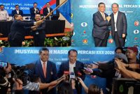 H. Agustiar usai mengikuti Musyawarah Nasional (Munas) Percasi XXX yang digelar di The Tavia Heritage Hotel, Jakarta Sabtu (11/4) (LK/Istimewa)