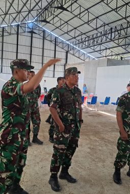 Dukung Program Strategis Nasional, Kasrem 102/PJG Tinjau Pembangunan KDMP di Desa Trahean