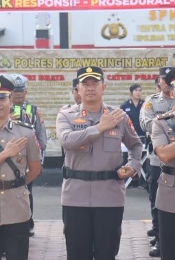 Kapolres Kobar Pimpin Sertijab Wakapolres dan Kasat Intelkam
