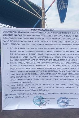 TEGAS! Tolak Sidang Adat di PT BAT, Orasi Warga Sampaikan Tuntutan dan Soroti Pelanggaran Adat Hingga Kerugian