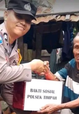 Wakapolsek Timpah Pimpin Langsung Bakti Sosial, Salurkan Sembako untuk Warga Kurang Mampu di Kecamatan Timpah