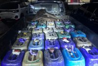 Barang Bukti yang diamankan Satreskrim dalam Pengungkapan penimbunan BBM Bersubsidi di wilayah Hukum Polres Barito Utara. (fhoto:ist/*/red-lintaskalimantan.co) 