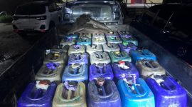 Barang Bukti yang diamankan Satreskrim dalam Pengungkapan penimbunan BBM Bersubsidi di wilayah Hukum Polres Barito Utara. (fhoto:ist/*/red-lintaskalimantan.co) 