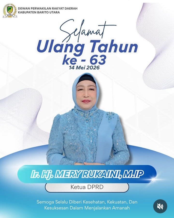 Ketua DPRD Barito Utara, Hj. Mery Rukaini, M.IP