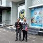 Kuasa Hukum LPLHI-KLHI DPW Kalteng, Naduh SH, saat di Halaman Lapas IIB Pangkalan Bun, Kamis (21/5) (Lintas Kalimantan)