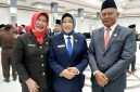 Fhoto Bersama Hj. Mery Rukaini Ketua DPRD Barito Utara bersama Sudiono, Sekretaris DRPD Kabupaten Barito Utara, usai pelantikan baru-baru ini. (fhoto:ist/*/red-lintaskalimantan.co) 