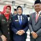 Fhoto Bersama Hj. Mery Rukaini Ketua DPRD Barito Utara bersama Sudiono, Sekretaris DRPD Kabupaten Barito Utara, usai pelantikan baru-baru ini. (fhoto:ist/*/red-lintaskalimantan.co) 
