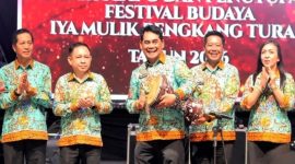 Wakil Ketua I DPRD Barito Utara H Beny Siswanto saat menghadiri pembukaan Batara Expo dan penutupan FBIMBT, di eks Bandara Beringin Muara Teweh, Minggu (28/6/2026) malam. (fhoto:ist/*/dok/kai/red-lintaskalimantan) 