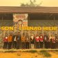 Kepala Dinas Pendidikan Kabupaten Barito Utara, Muhammad Iman Topik, S.IP., M.Si., bersama Kepala Seksi Sarana dan Prasarana PAUD dan Pendidikan Nonformal, Akhmad Al-Ghifary, S.Pd.I., M.Pd., saat melaksanakan monitoring sarana dan prasarana pendidikan di sejumlah sekolah di Kecamatan Lahei Barat, Sabtu (19/9/2026).